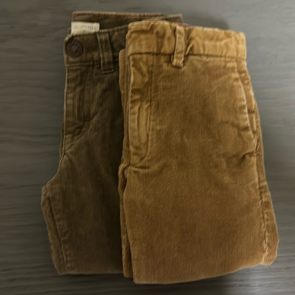Two Pairs of J.Crew Corduroy Pants Size 3